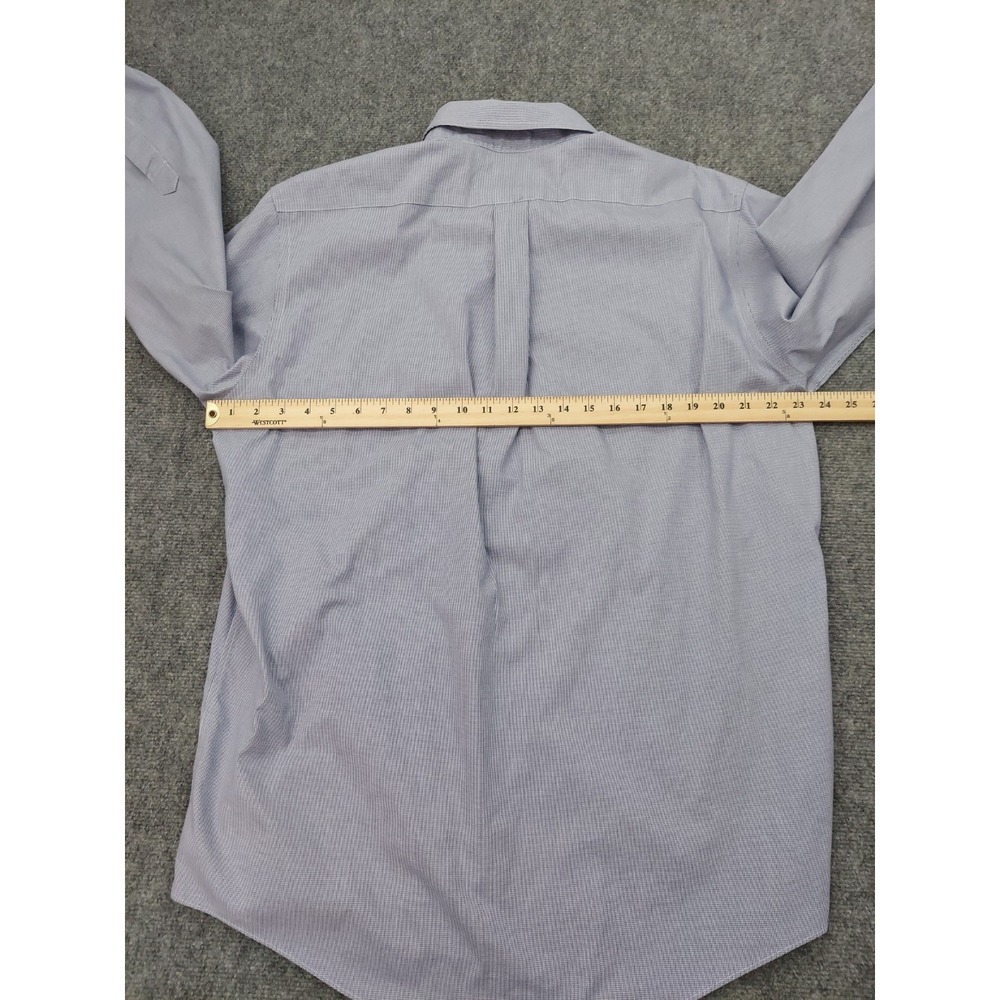 Lot 2 Brooks Brothers Shirt Mens 16.5 2/3 Blue Check Button Down Long Sleeve - Picture 7 of 13